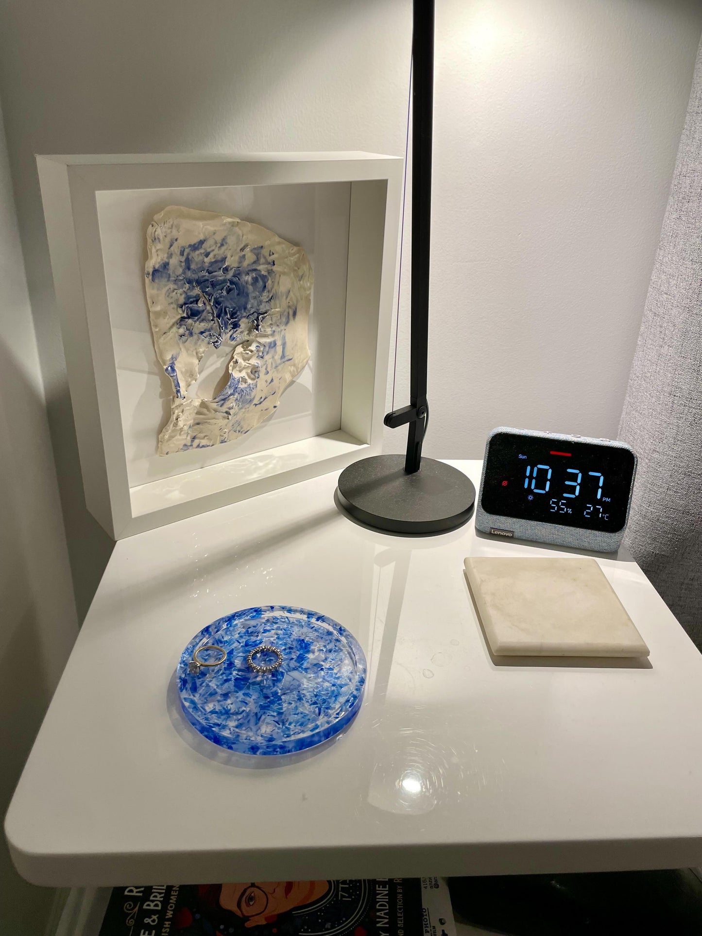 Chuppah Glass Jewelery Catch-All (Heart & Round)