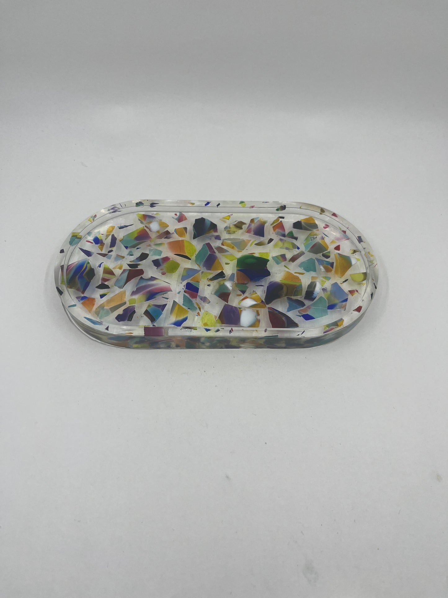 Chuppah glass vanity tray