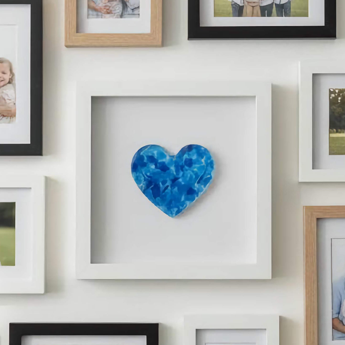 Framed Chuppah Glass Heart