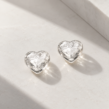 Chuppah Glass Pocket Hearts