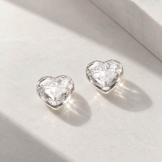 Chuppah Glass Pocket Hearts