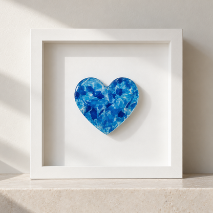 Framed Chuppah Glass Heart