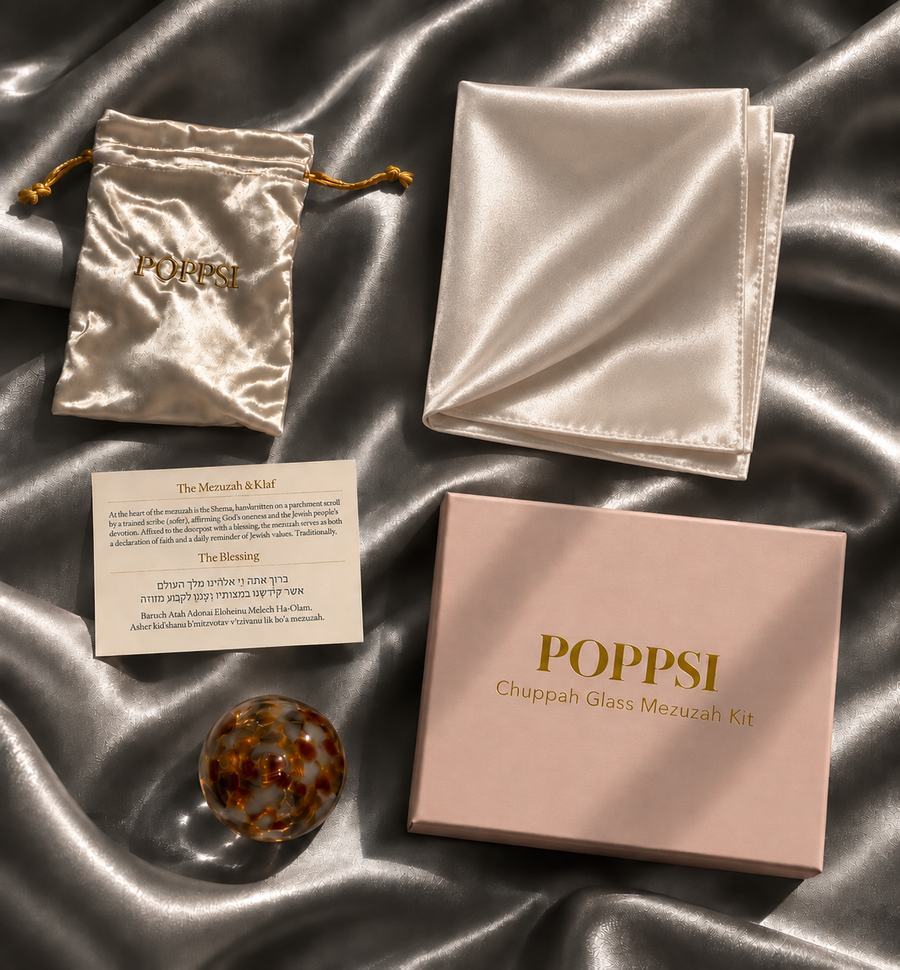 The Chuppah Glass Mezuzah Kit