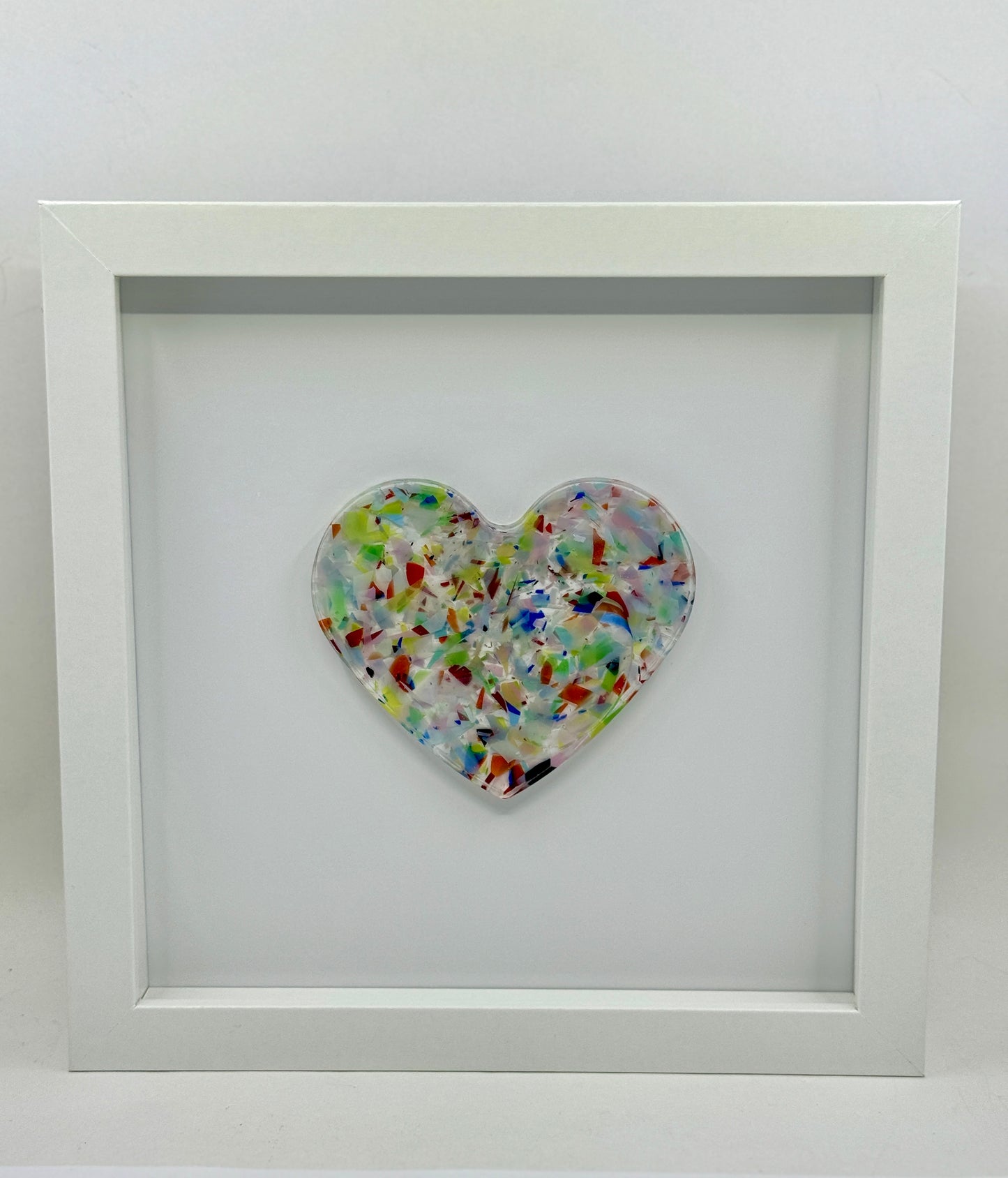 Framed Chuppah Glass Heart