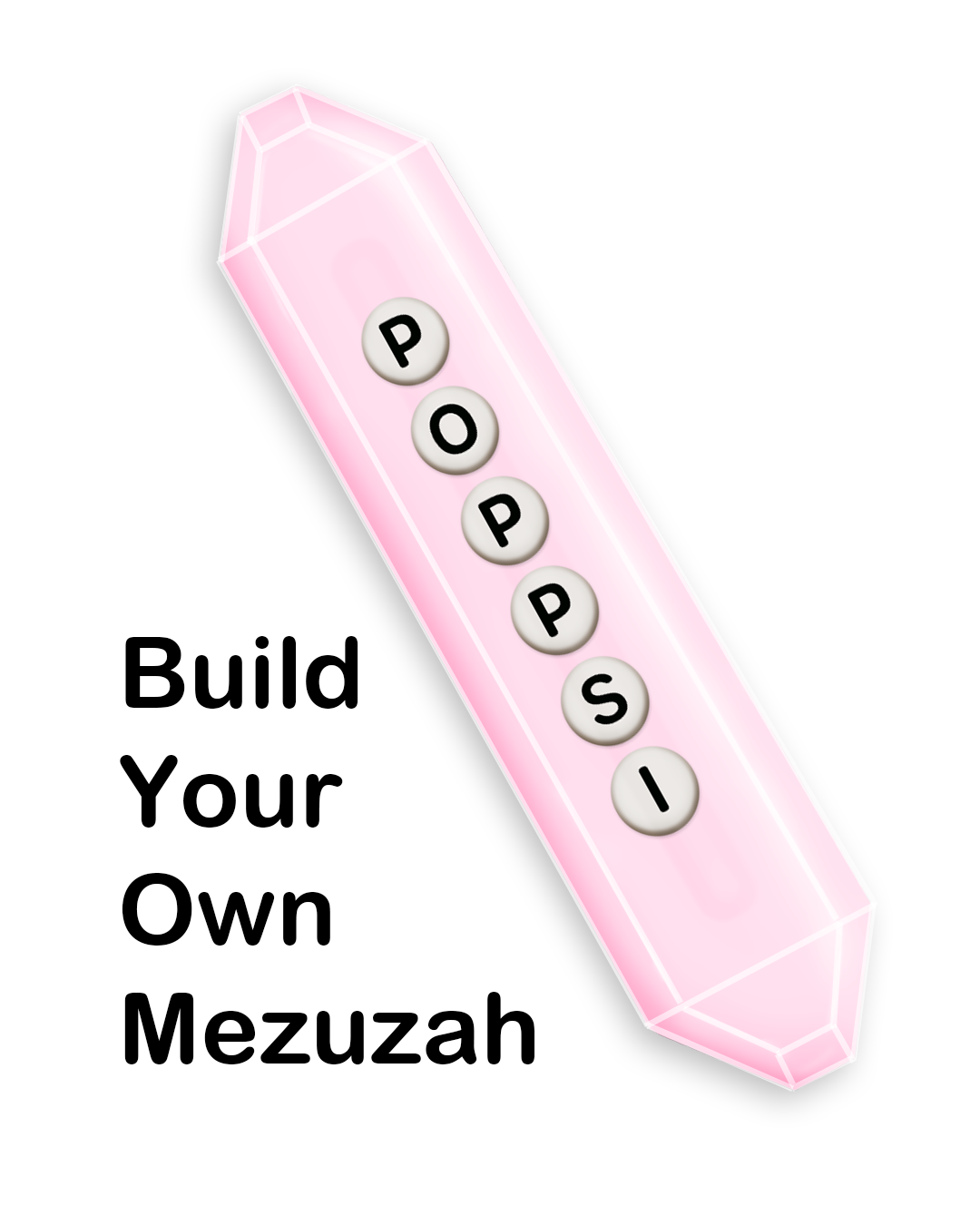 Chuppah Glass Mezuzah