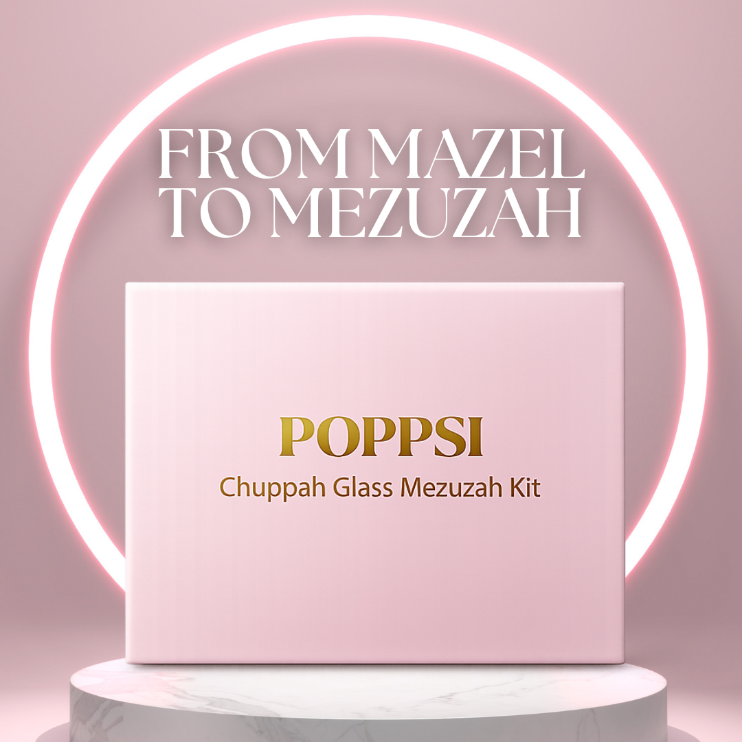 Chuppah Glass Mezuzah Kit