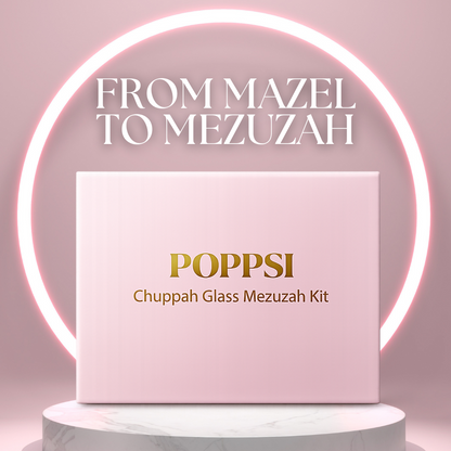 Chuppah Glass Mezuzah Kit