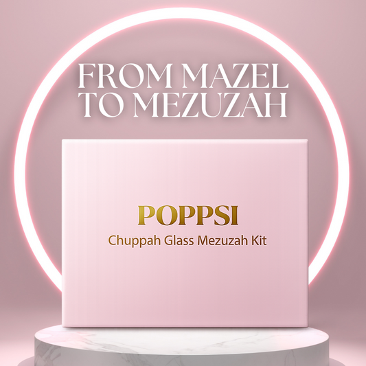Chuppah Glass Mezuzah Kit